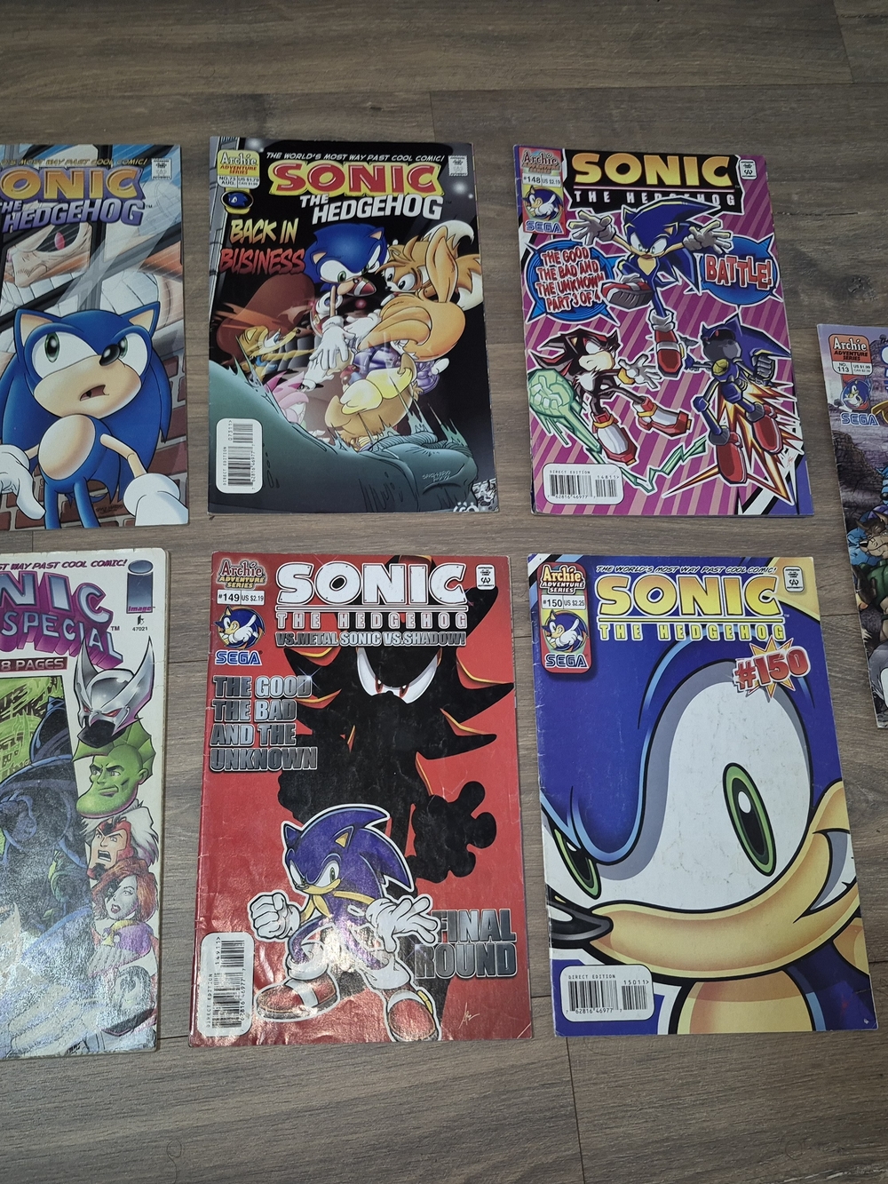 Archie Sonic the Hedgehog Comic Lot - NM- to Good Condition